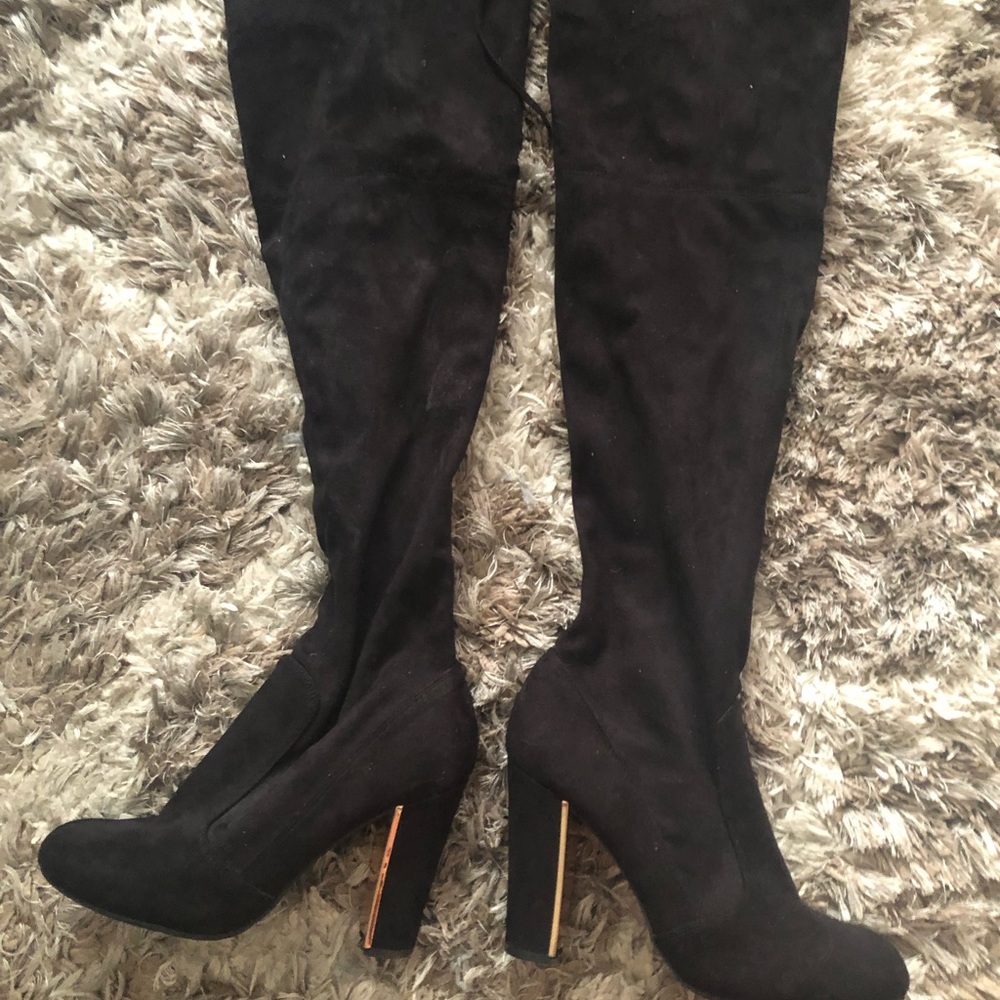 Women black over the knee boots